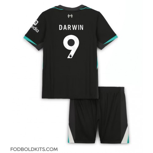 Liverpool Darwin Nunez #9 Udebanesæt Børn 2024-25 Kortærmet (+ Korte bukser)